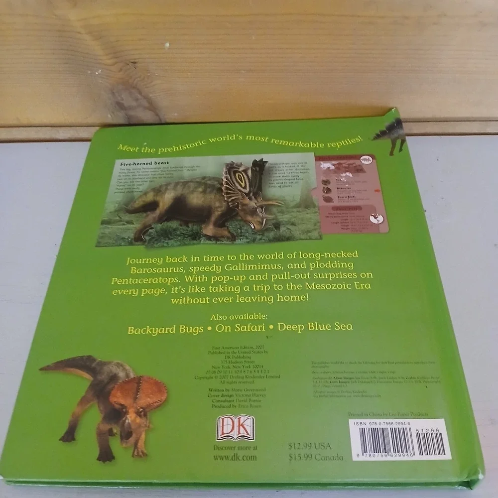 Dk Dinosaur Pop Up Hardcover Book